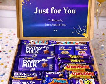 Personalised Postal Chocolate Gift! Guaranteed Fast Dispatch. Signature Cadbury Design.