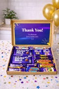 Personalised thank you Chocolate gift. Guaranteed Fast Dispatch with a signature Cadbury design.