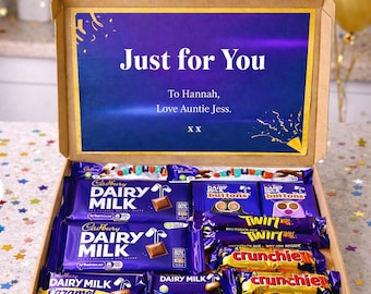 Personalised Postal Chocolate Gift! Guaranteed Fast Dispatch! signature Cadbury designed chocolate box.