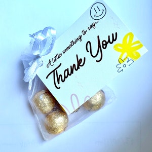 Small Thank You Milk Chocolate Gift Bag Positive Message