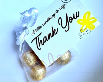 Small Thank You Milk Chocolate Gift Bag Positive Message