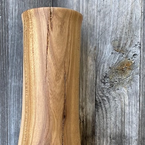 Walnut vase for dried flowers