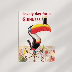 Lovely Day for a Guinness by John Gilroy (1936) Premium Wall Art Poster · Ready to Frame Giclée Print · Vintage Beer Advertisement