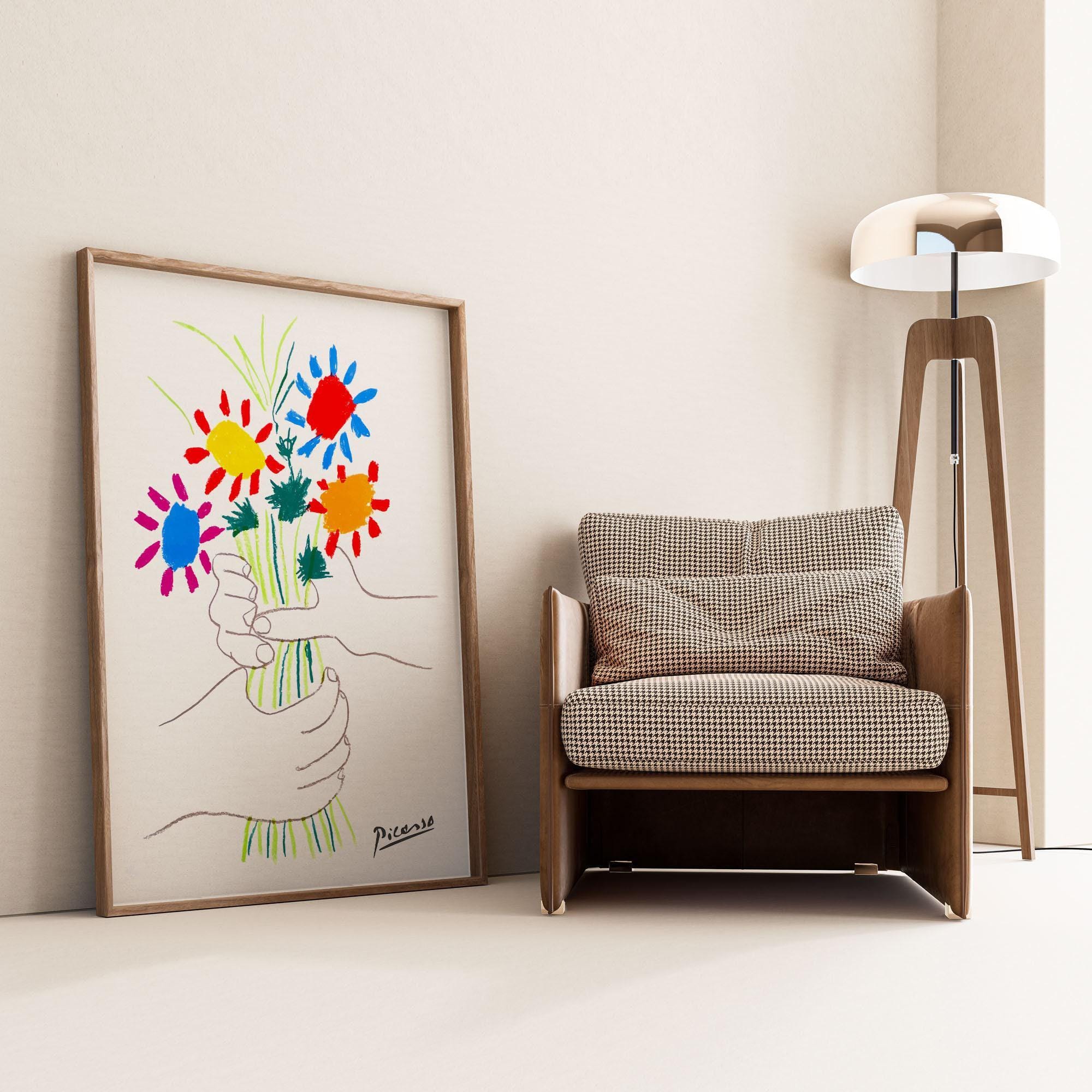 ピカソ「平和の花束」プリント • 1958年 リトグラフ ウォールアート