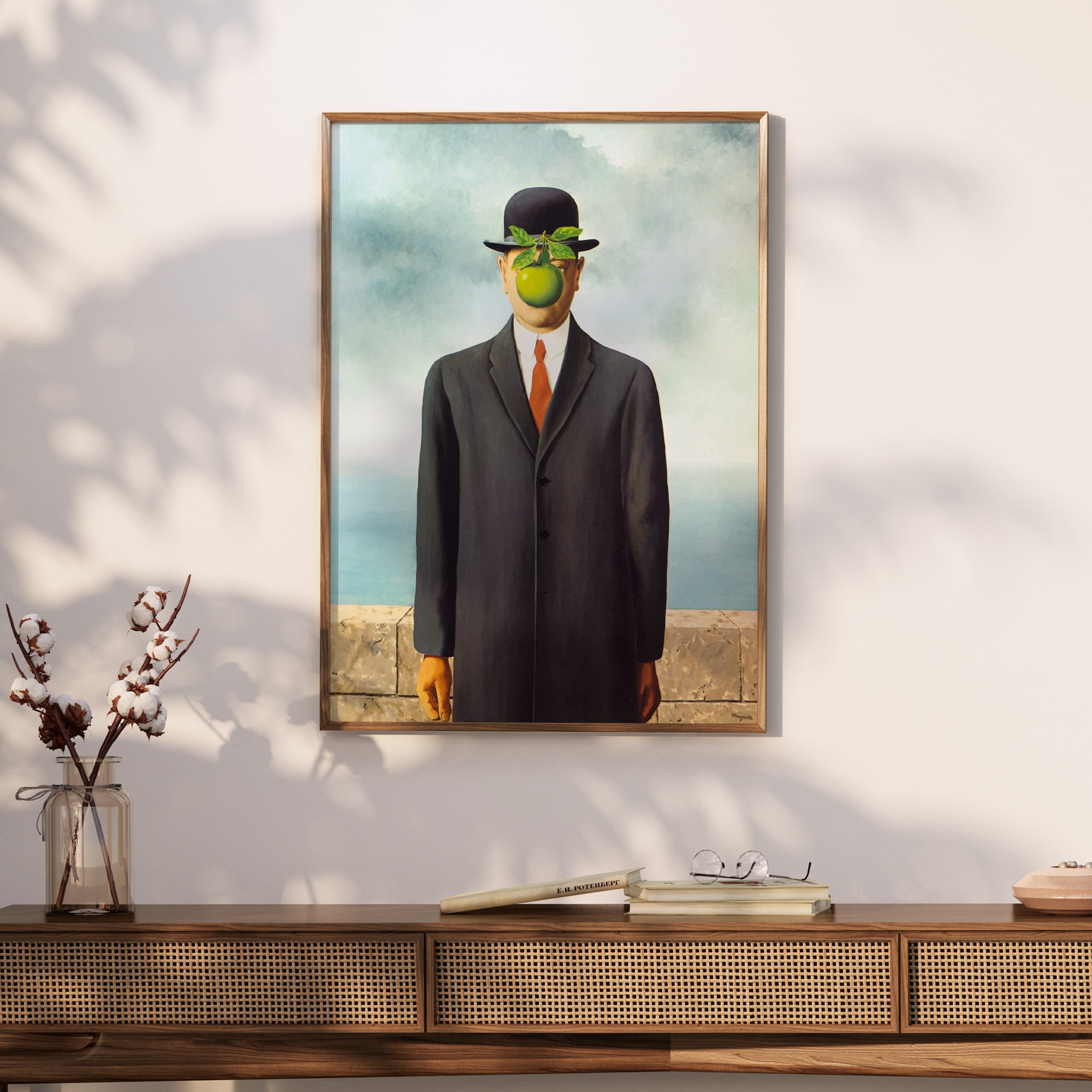The Son of Man by René Magritte (1964) Premium Wall Art Poster