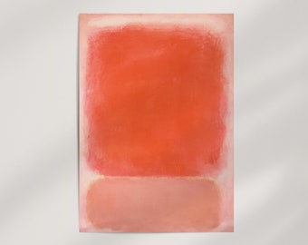 Pink Coral Print · 20+ Sizes · Mark Rothko, 1953 · Abstract Pastel Colour Poster · Gallery-Grade Giclée Art Print · Ready to Frame