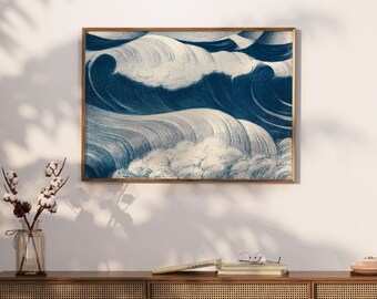 The Blue Wave by Christopher R. W. Nevinson (1917) Premium