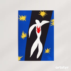 The Fall of Icarus · 20+ Sizes · Henri Matisse, 1943 · Iconic Matisse Style · Gallery-Grade Giclée Wall Art · Ready to Frame