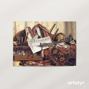 だまし絵 · 20 サイズ以上 · Cornelius Norbertus Gijsbrechts、1670 · Gijsbrechts だまし絵 · ギャラリーグレードのウォールアート プリント · すぐに額装できます