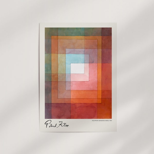 Polyphonic White by Paul Klee (1930) Premium Wall Art Poster · Ready to Frame Giclée Print · Modernist Home Decor