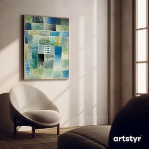 パウル・クレー ファースト・ハウス • 抽象表現主義ギャラリー ジクレー壁画（額装済み）