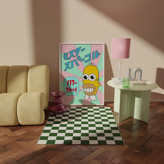 Mr Sparkle Homer Simpson Print • Simpsons Cartoon Fan Art Poster
