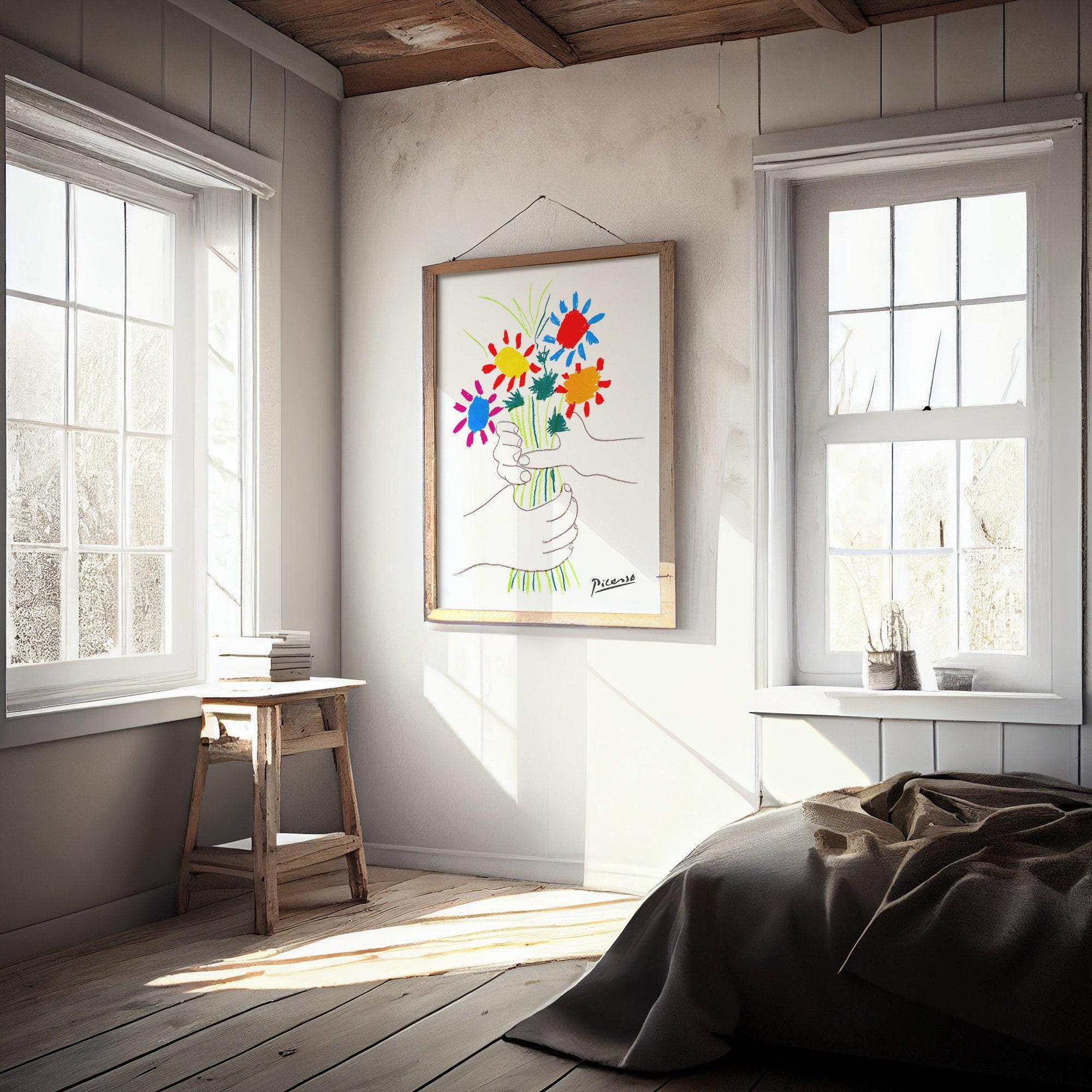 ピカソ「平和の花束」プリント • 1958年 リトグラフ ウォールアート