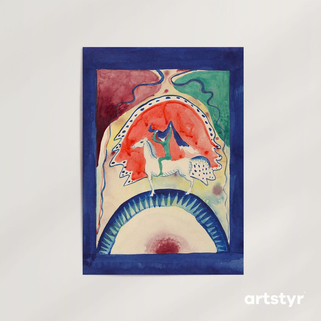 The Blue Rider I · 20+ Sizes · Wassily Kandinsky, 1911 · Abstract Horse ...