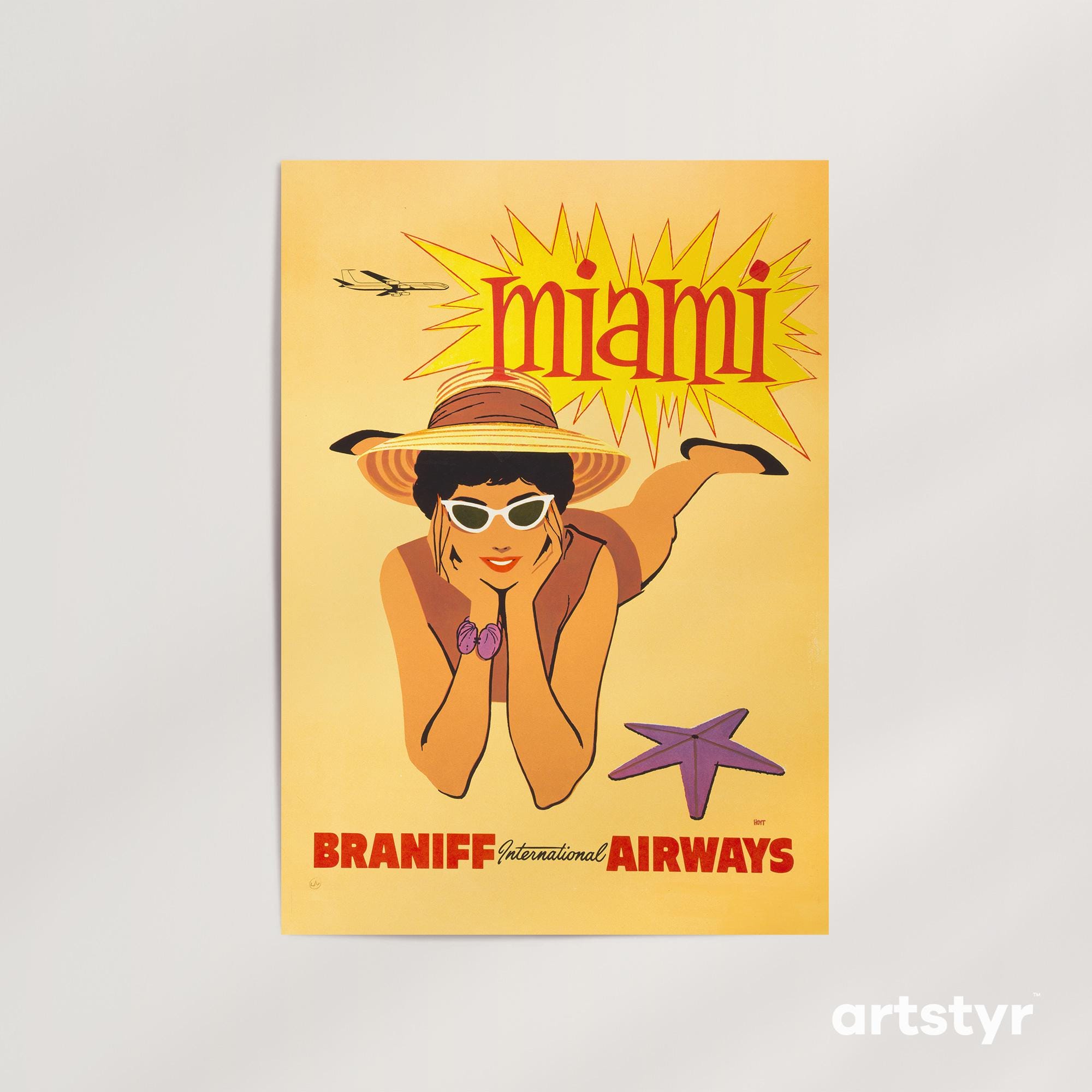Braniff airlines posters - Etsy 日本