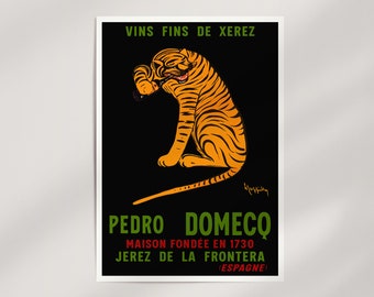 Pedro Domecq by Leonetto Cappiello (1912) Premium Wall Art Poster · Ready to Frame Giclée Print · Art Nouveau