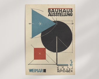 ヘルベルト・ベイヤーによるバウハウス展ポスター（1968年）（デジタル