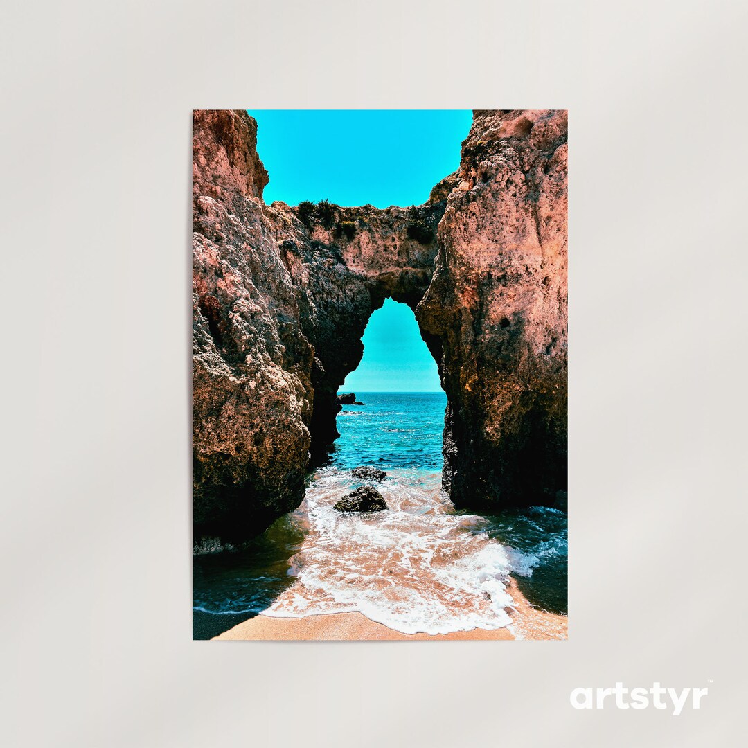 Grotto Art Print · 20+ Sizes · Beach Formation Photography · Coastal ...