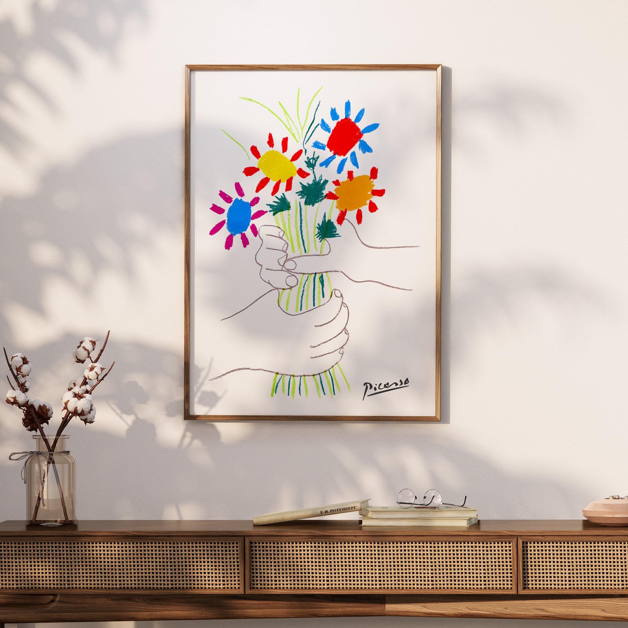 ピカソ「平和の花束」プリント • 1958年 リトグラフ ウォールアート