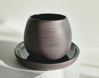 美品！手描き細密画 染付 湯のみ2点セット ペア 美品！手描き細密