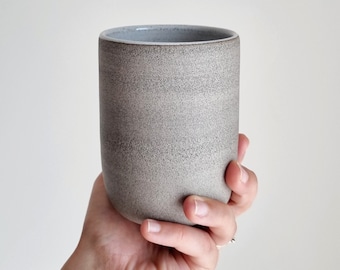 Set of 2 Tall Mug Without Handle 13oz, Minimalist Mug 400ml, Textured Mug No Handle, Extra Large Mug, Christmas, No Extra Fees for US Buyers