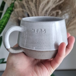 Personalized Mug, Handmade Customizable Mug, Pottery Mug with Custom Name, Stoneware and Minimalist Coffee Mug