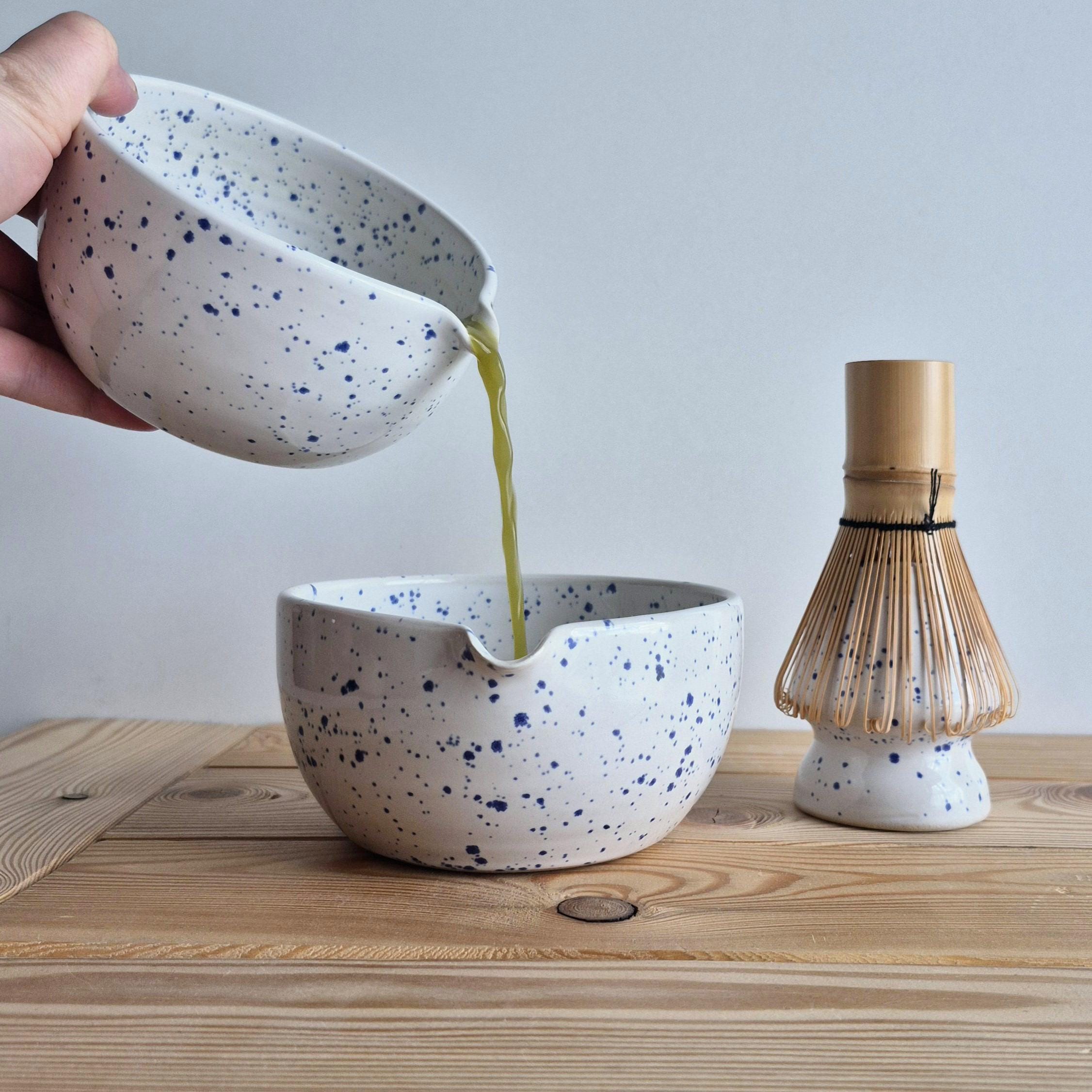 Handcrafted Matcha Bowl With Spout – Traditional Ceramic Chawan For Tea Lovers - View #8