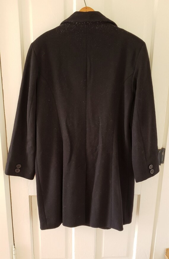 womens black wool coat size 14 - image 3