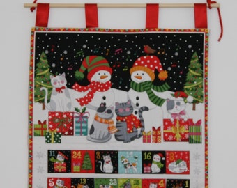 Hand made fully quilted advent calendar