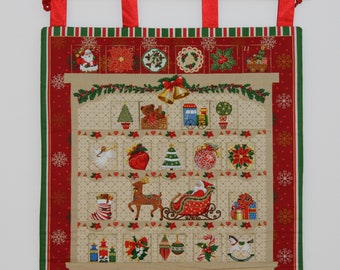 Hand made quilted advent calendar