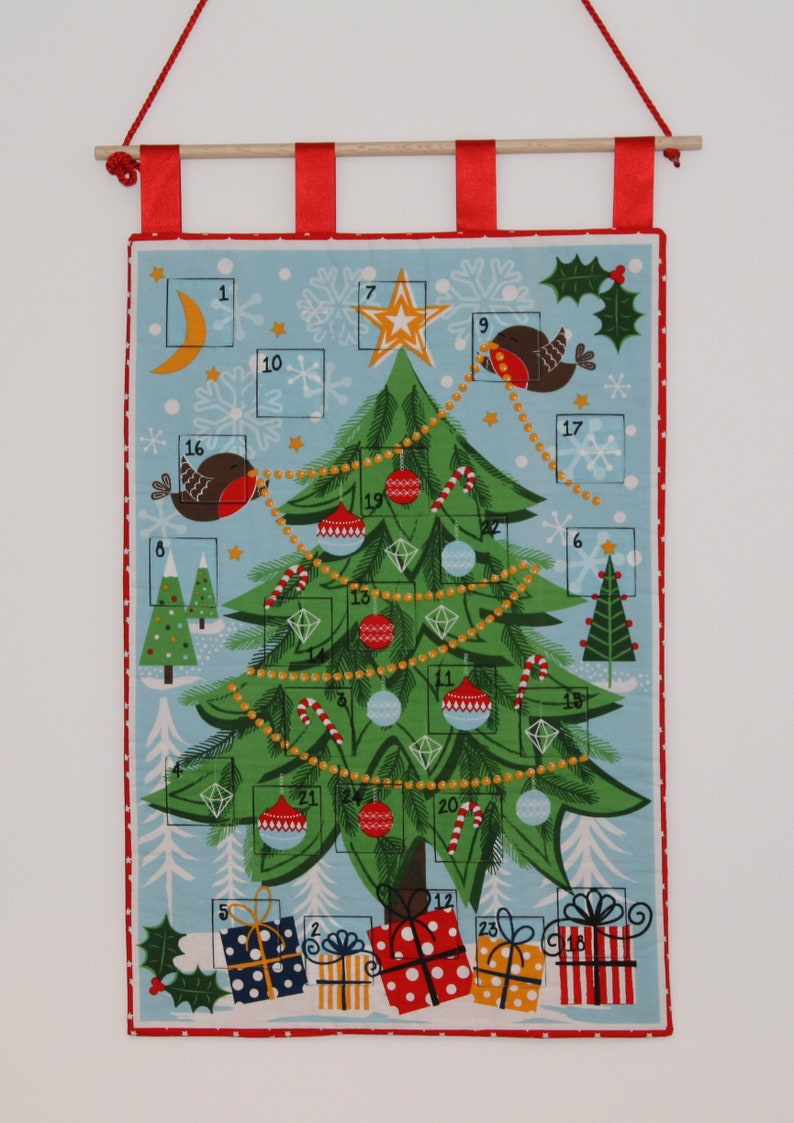 Hand made fully quilted advent calendar image 1