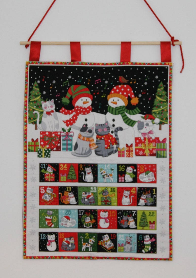 Hand made fully quilted advent calendar image 1