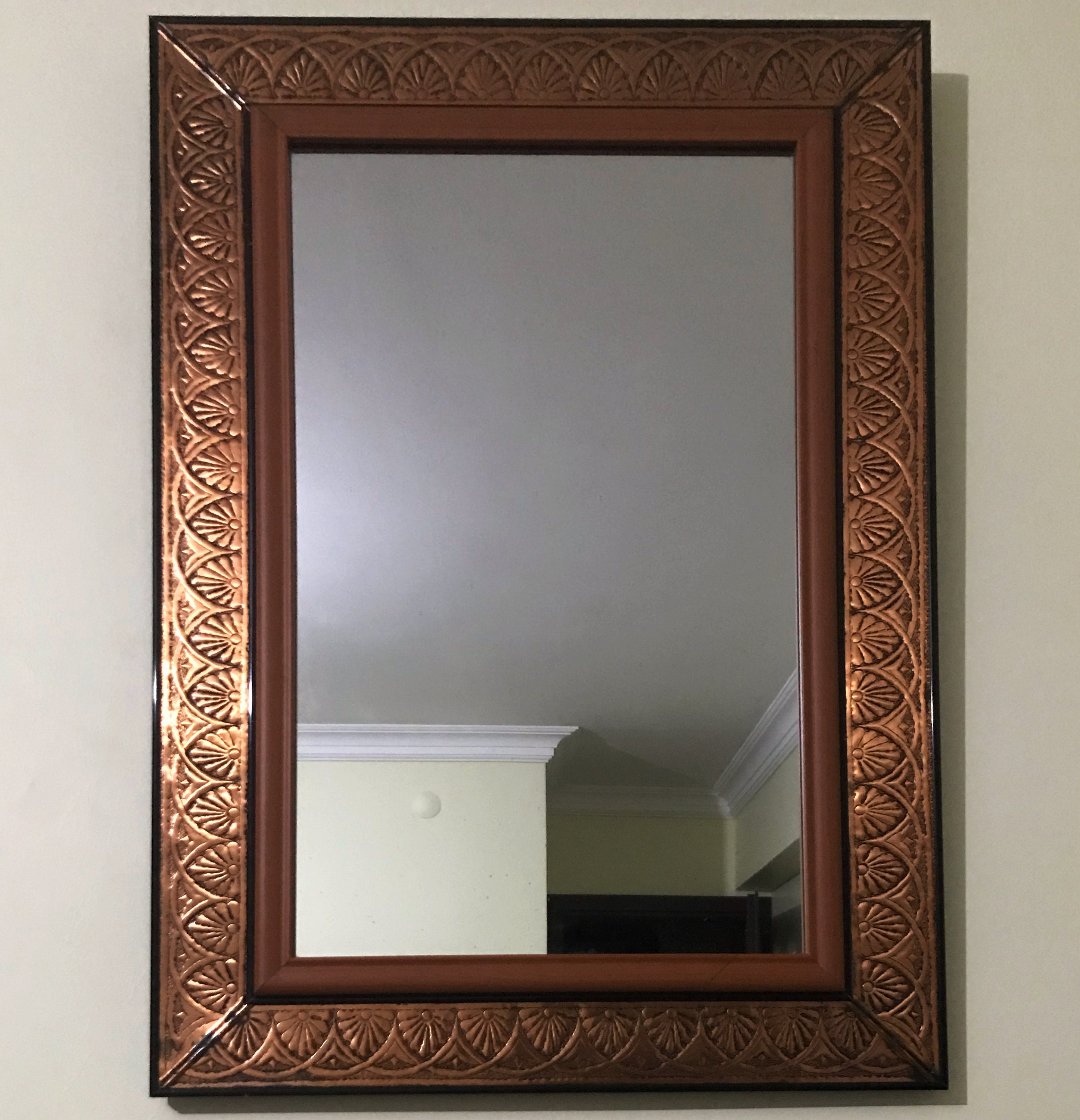 Copper Mirror Decorative Wall Mirror Handmade Farmhouse Etsy