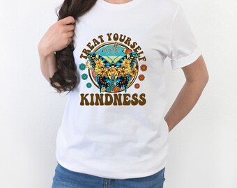 Butterfly Mandala T-Shirt, Geometric Abstract Art, Kindness Shirt