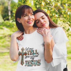 Let Me Tell You About Jesus T-shirt, Evangelism shirt, church t-shirt, winning souls T-shirt, Easter gift, Cross Shirt