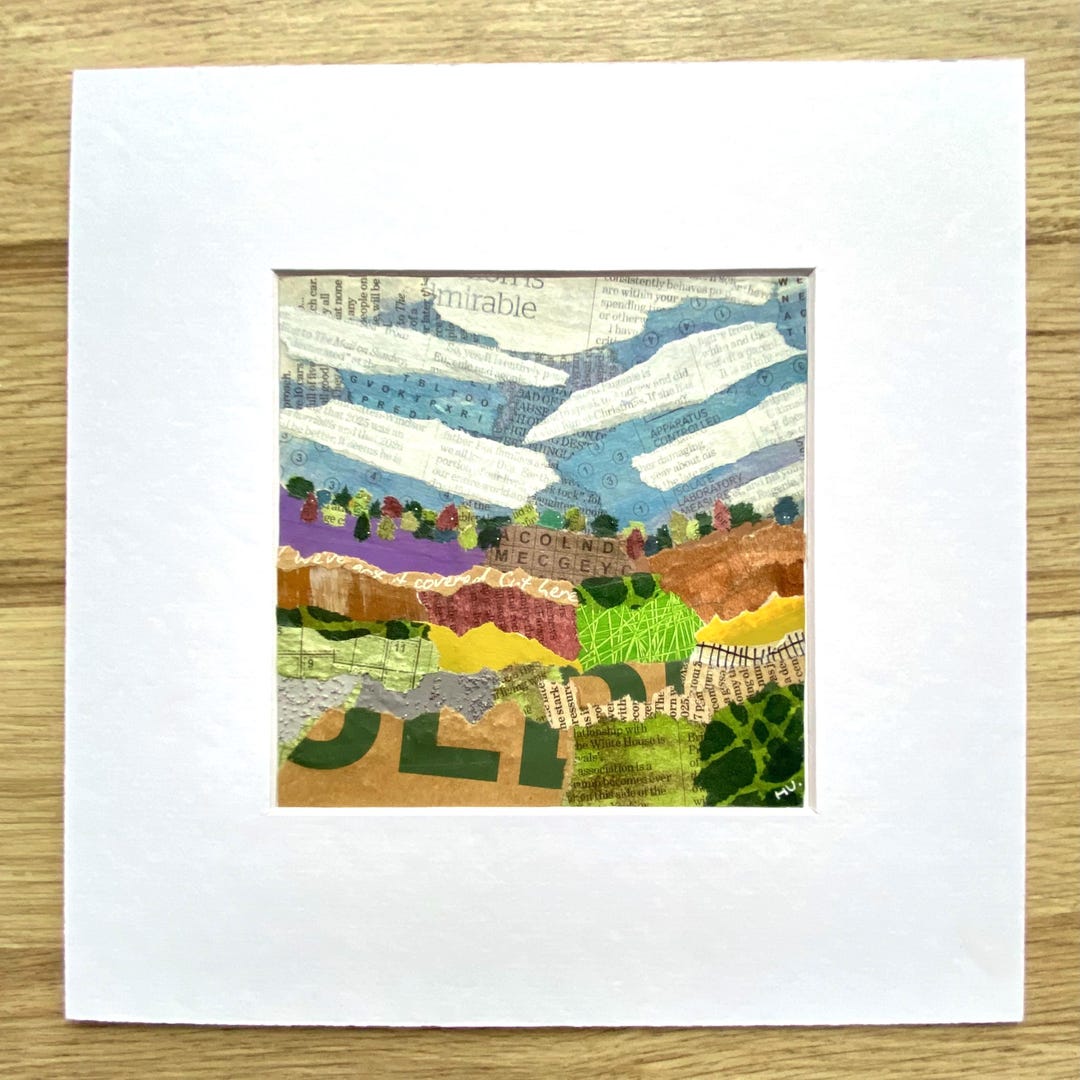 Collage Landscape Wall Art: Original 10