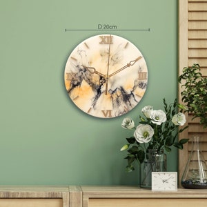 Resin wall clock unique  Wall clock housewarming gift Epoxy resin clock anniversary gift