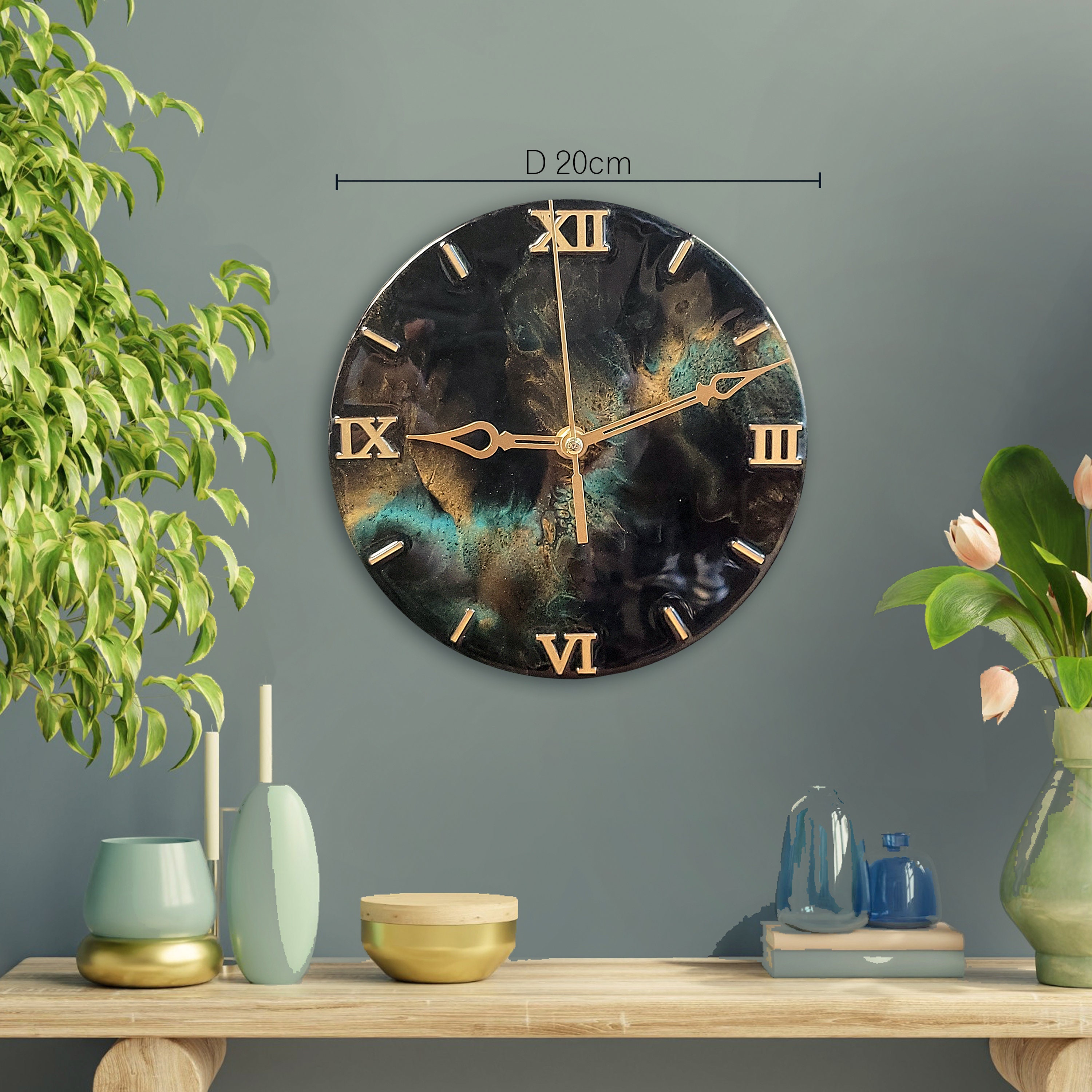 Resin Art Advanced on Wall Clock D-I-Y Kit.