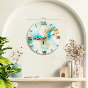 Resin wall clock unique  Wall clock housewarming gift Epoxy resin clock anniversary gift