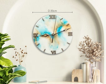 Resin wall clock unique  Wall clock housewarming gift Epoxy resin clock anniversary gift