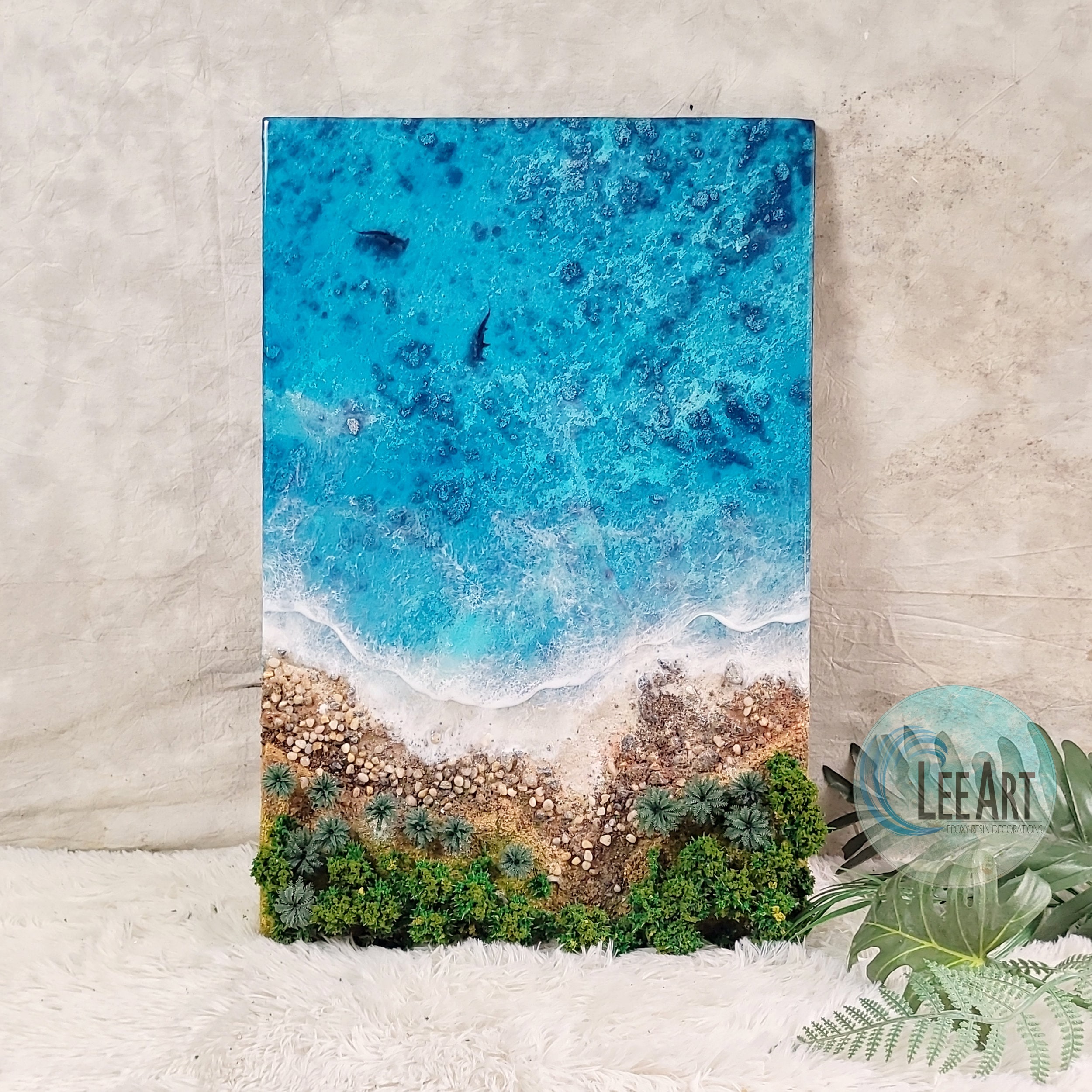 Made-to-order 8 X 8 Abstract Painting Resin Art Resin Painting