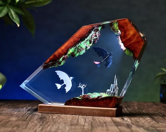 Too.thl.ess Dragon resin lamp, Night Sky Dragons, HTTYD Night lamp, Light Fury lamp, Unique Gift, resin art, Housewarming Gifts Bedroom lamp