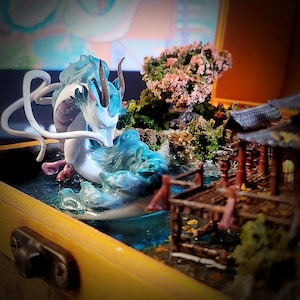 Dioramalamp, dooslampdiorama, cadeau voor hem, epoxyharslamp, unieke creatieve geschenken, nachtlampje hars