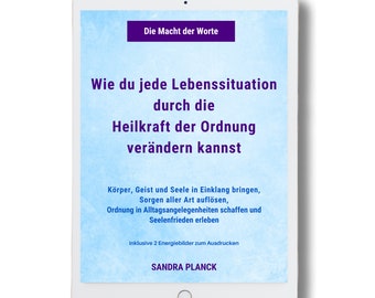 Wie du jede Lebenssituation durch die Heilkraft der Ordnung verändern kannst - Bestseller | Bundle 2 Energiebilder und eBook