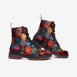 Dr martens deals patchwork boots