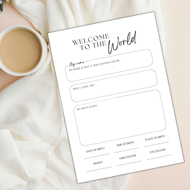 Baby Book, Printable Baby Book Pages, Baby Memory Book, Baby Book First