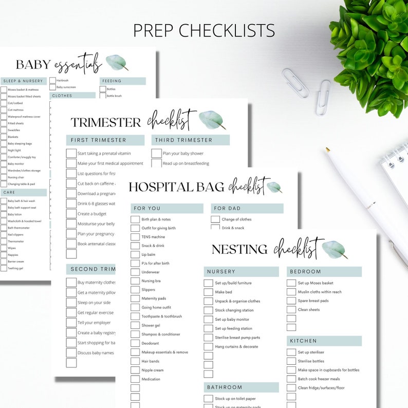 Pregnancy Journal Printable PDF, Pregnancy Planner Digital Download, Pregnancy Tracker, Pregnancy Diary, Expecting Mom Gift image 4