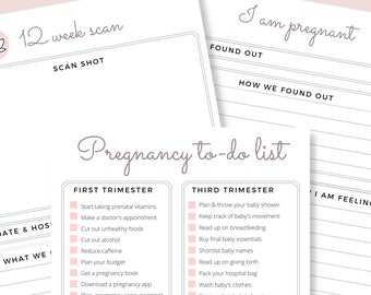 Ultimate Pregnancy Planner, Printable Pregnancy Journal, Expectant Mum Kit, Printable Pregnancy Memory Book