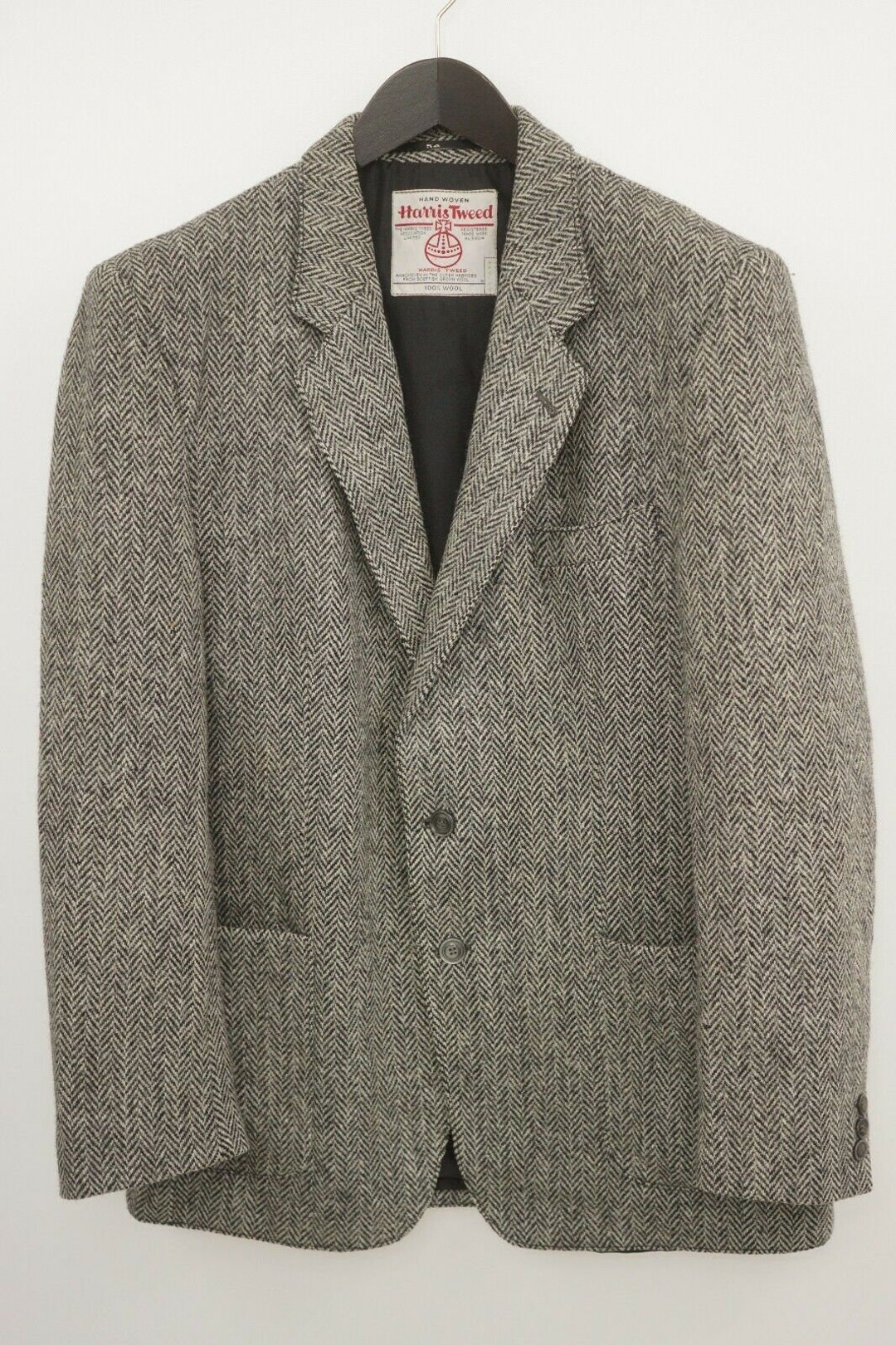 Men Harris Tweed Blazer Canda Jacket Scottish Wool EU54 US44 - Etsy