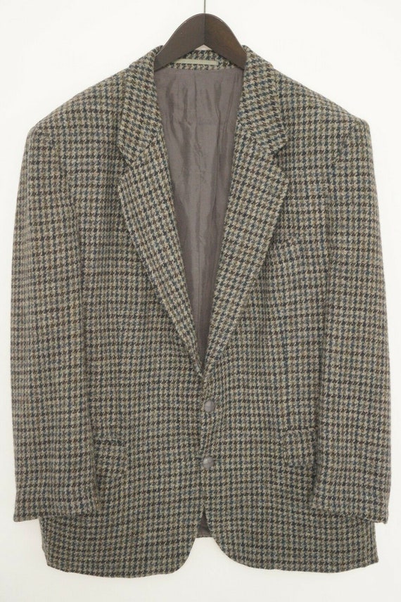 Men Harris Tweed Blazer Bestminster Jacket Scottish Wool EU54 - Etsy